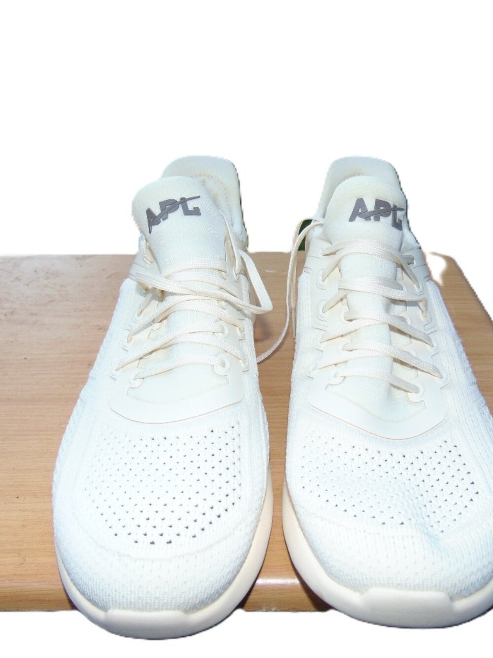 APL TechLoom Tracer Men's Sneakers US 11.5 Cream Knit Mesh Athletic Shoes